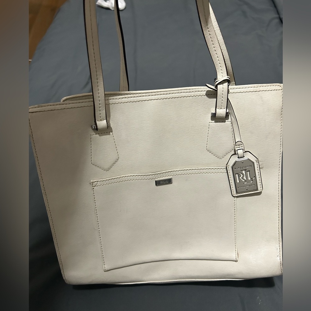 Ralph Lauren white handbag